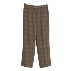 POLA (Finland) 80s, Glen Plaid, Crepe Weave, Post-1970s White-Collar
